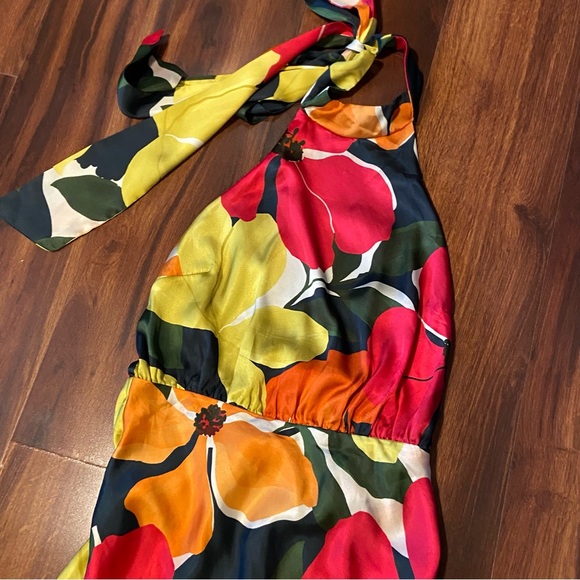 Lulus Admirable Invite Satin Halter Midi Dress - Picture 2 of 6